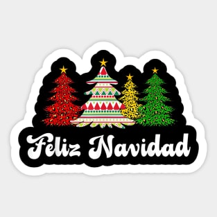 Family Matching Feliz Navidad Spanish - Mexican Christmas Sticker